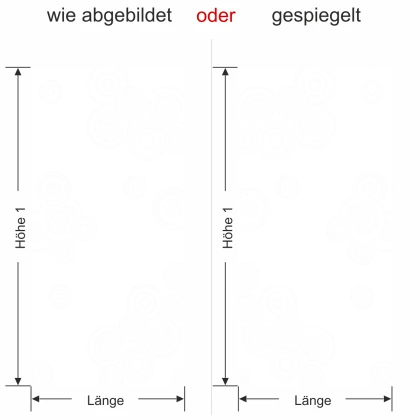Fensterfolie blickdicht Retrokreise