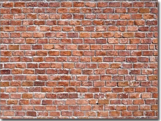 Preview: Glasbild Backstein Mauer Preview: Glasbild Backstein Mauer