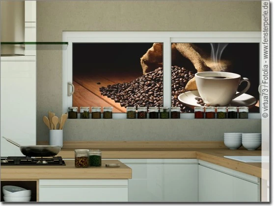 Glasprint Coffee Kaffee Küche