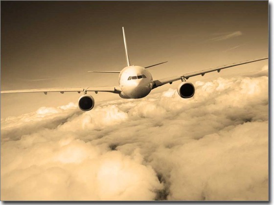 Preview: Fensterbild Flugzeug