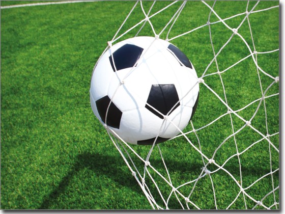 Preview: Glasbild Fußballtor Preview: Glasbild Fußballtor