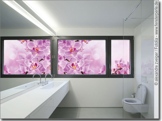 Preview: Glasbild Pink Orchidee Preview: Glasbild Pink Orchidee