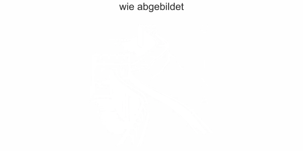 Glasdekor Chinesische Mauer - Ansicht Ausrichtung und Farbauswahl