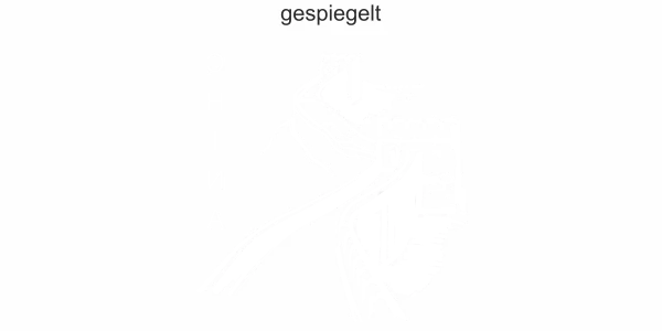 Glasdekor Chinesische Mauer - Ansicht Ausrichtung und Farbauswahl