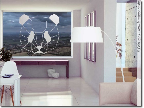 Preview: Glasdekor Origami Panda Preview: Glasdekor Origami Panda