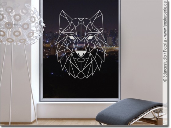 Preview: Glasdekor Origami Wolf Preview: Glasdekor Origami Wolf