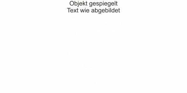 Preview: Glastattoo für Tierarztpraxis mit Wunschtext - Ansicht Ausrichtung mit Farbauswahl