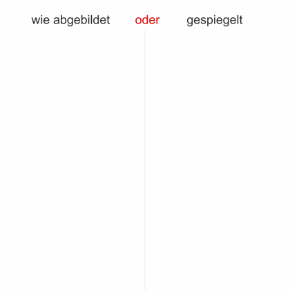 Preview: Glasdekor Wild Tiger