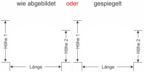 Preview: Sichtschutzfolie Gedeck mit Wunschtext - Ansicht Farbauswahl