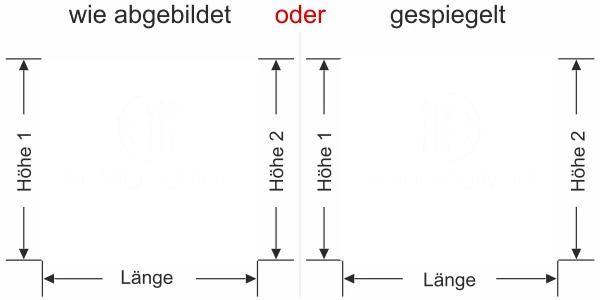 Sichtschutzfolie Gedeck mit Wunschtext - Ansicht Schrift zur Textgestaltung