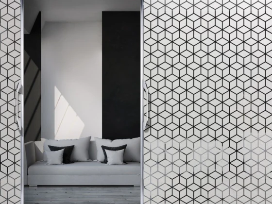 Glasdekorfolie Geometrische Würfel