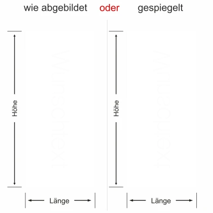 - Ansicht Ausrichtung mit Farbauswahl