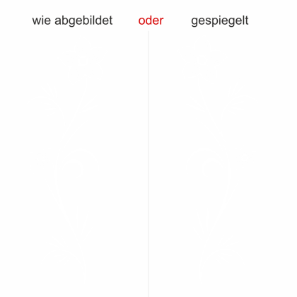 Preview: Glasdekorfolie Sommerranke - Ansicht Farbauswahl