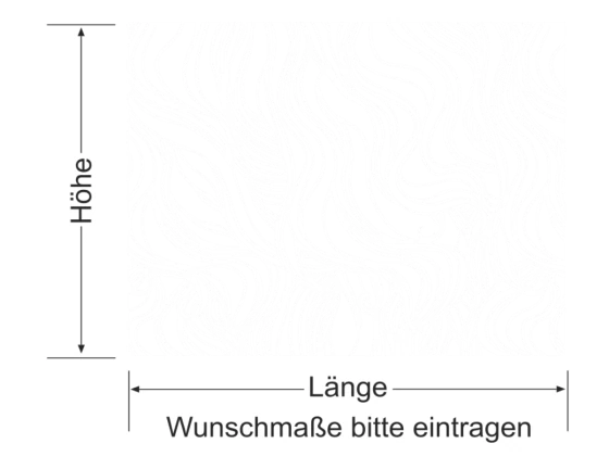 Milchglasfolie mit Wellenmuster