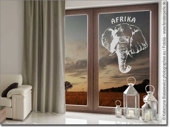 Glasdesign Afrika Elefant