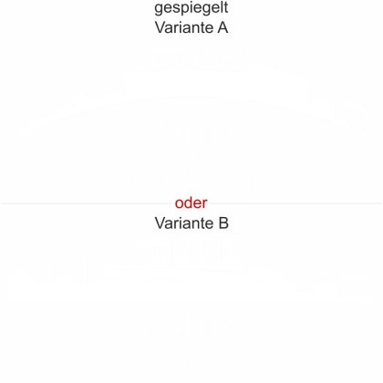 glasdesign-athen - Ansicht Ausrichtung mit Farbauswahl und Variante