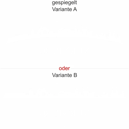 Glassticker Nürnberg - Ansicht Farbauswahl