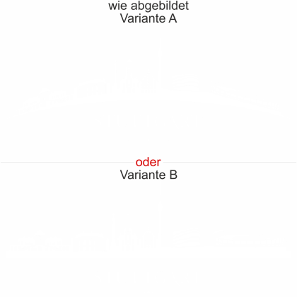 Preview: Glasdesign Stuttgart - Ansicht Ausrichtung mit Farbauswahl und Variante