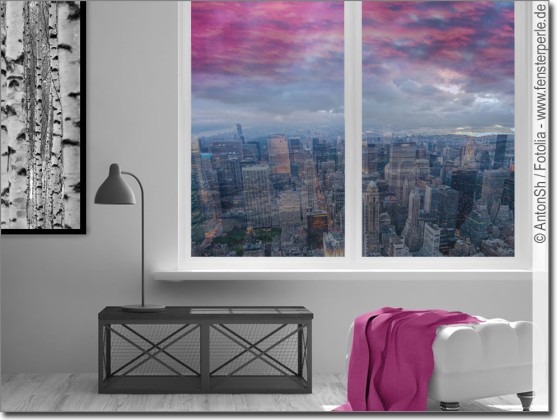 Preview: Glasprint Blick auf New York