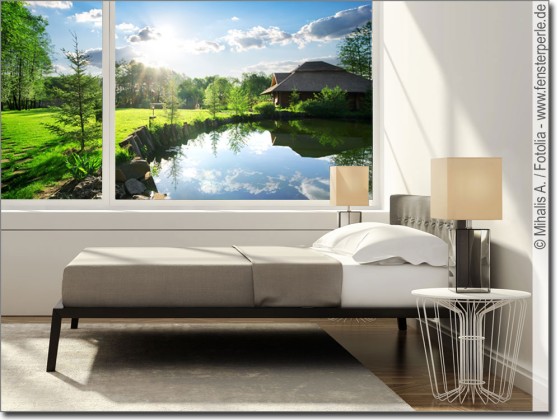 Preview: Glasdruck Idyllischer See