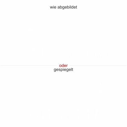 Glasfolie Make a Wish - Ansicht Farbauswahl