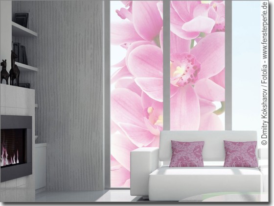Preview: Fensterbild Orchidee Preview: Fensterbild Orchidee