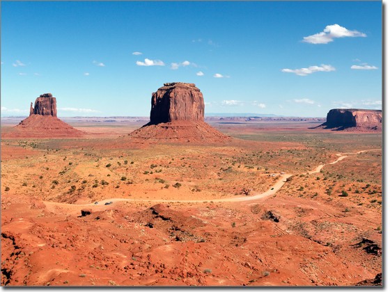 Preview: Fotofolie für Glas Monument Valley in bunt
