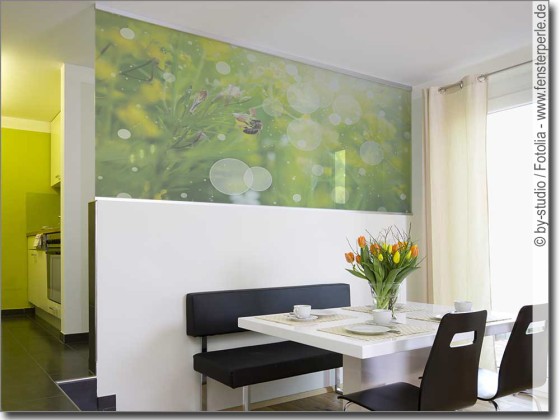 Preview: Transparentes Fensterbild Biene - Selbstklebende Fotofolie