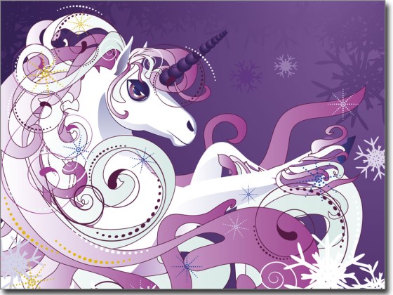 Preview: Fensterbild Folie Einhorn