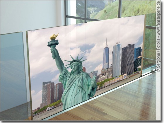 Preview: Glasbild Freiheitsstatue