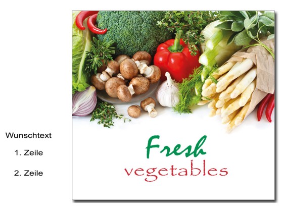 Preview: Glasbild Vegetarisch Preview: Glasbild Vegetarisch
