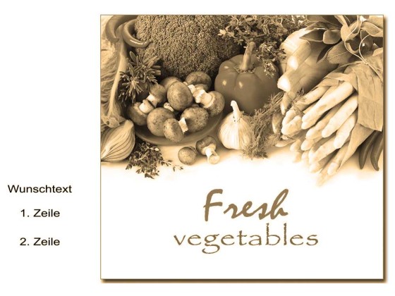 Preview: Glasbild Vegetarisch Preview: Glasbild Vegetarisch