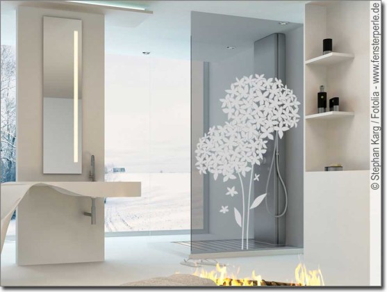 Preview: Glassticker Blumendekor