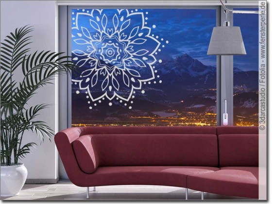 Preview: Glassticker Dekoratives Mandala Preview: Glassticker Dekoratives Mandala