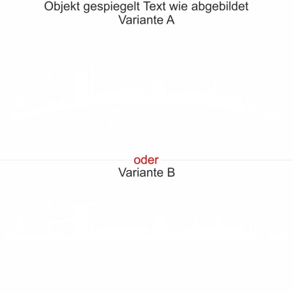 Glassticker Hamburg - Ansicht Ausrichtung mit Farbauswahl und Variante