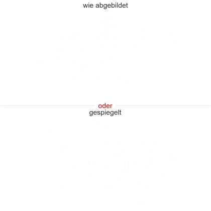 Glastattoo Abenteuer Berge - Ansicht Ausrichtung und Farbauswahl