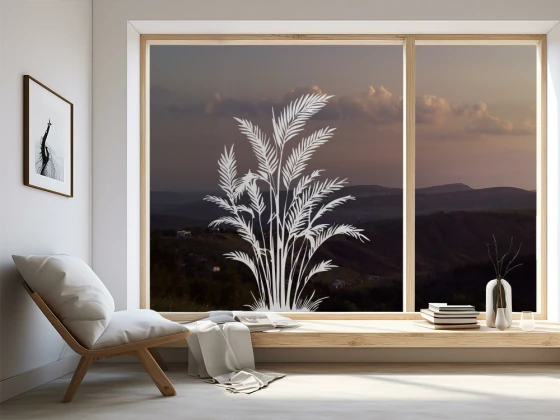 Glastattoo Areca Palme Silhouette