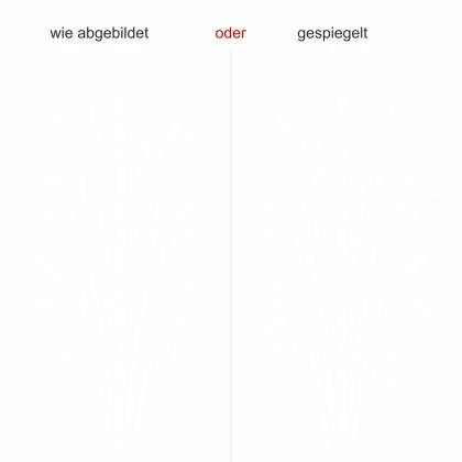 Glastattoo Bambusstrauch - Ansicht Ausrichtung mit Farbauswahl