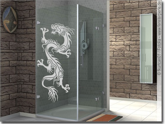 Preview: Glasaufkleber Drache Preview: Glasaufkleber Drache