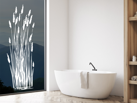 Preview: Glastattoo Elegantes Gräsermeer