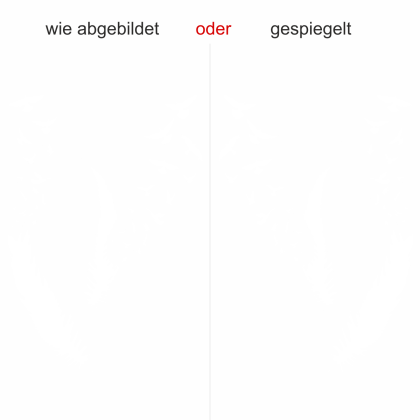 Preview: Glastattoo Feder mit Vögel