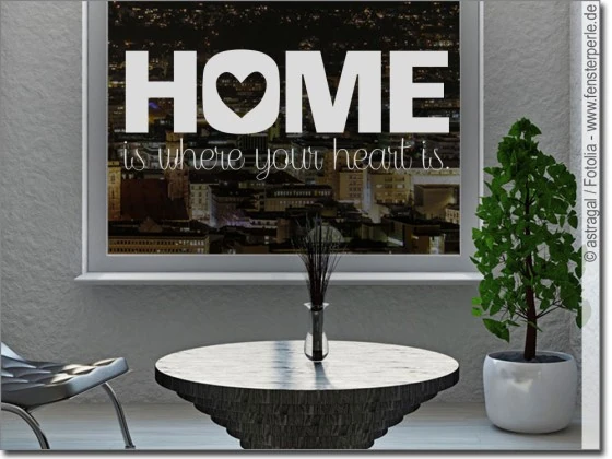 Glassticker Home is, where your heart is