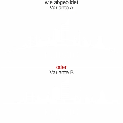 Glastattoo Leipzig - Ansicht Ausrichtung mit Farbauswahl und Variante