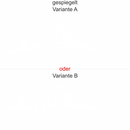 Preview: Glastattoo Leipzig - Ansicht Ausrichtung mit Farbauswahl und Variante
