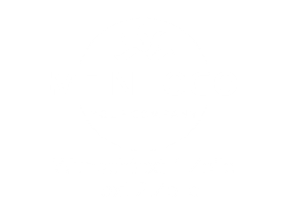 Preview: Glastattoo Logo mit Wunschtext auf Eingangstür - Ansicht Beispielbild mit Farbauswahl