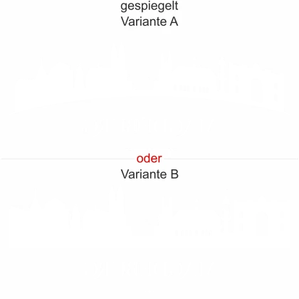 Glastattoo Magdeburg - Ansicht Ausrichtung mit Farbauswahl und Variante