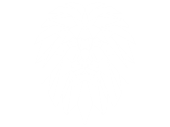 Preview: Glasdekor Origami Löwe