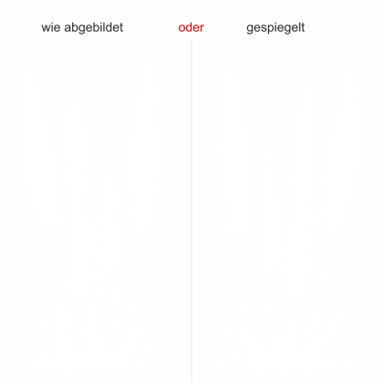 Preview: Glastattoo Pampasgras mit Zierwedel - Ansicht Ausrichtung mit Farbauswahl