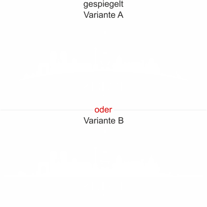 Preview: Glastattoo Paris - Ansicht Ausrichtung mit Farbauswahl und Variante