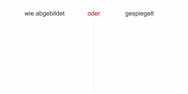Glastattoo Traumfänger - Ansicht Farbauswahl